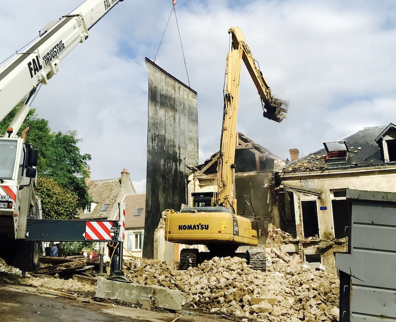 Démolition d’une chape au niveau -5 du parking Saint Germain L’Auxerrois